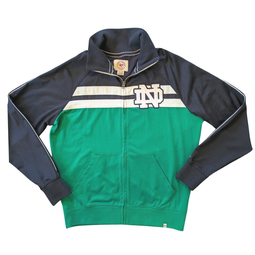 Notre Dame Green and Navy Lightweight Jacket